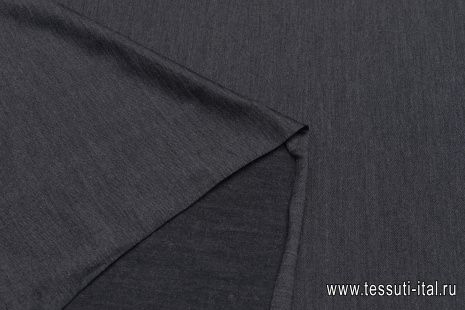 Трикотаж шерсть (о) темно-серый - итальянские ткани Тессутидея арт. 15-1057