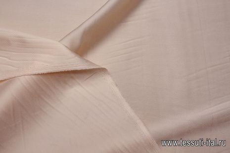 Подкладочная диагональ стрейч (о) бледно-розовая - итальянские ткани Тессутидея арт. 07-1473