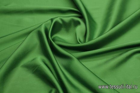 Подкладочная стрейч (о) зеленая - итальянские ткани Тессутидея арт. 07-1448