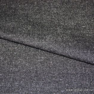 Пальтовая твид (н) черно-белая - итальянские ткани Тессутидея арт. 09-0962