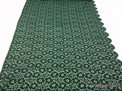 Кружево (о) зеленое Solstiss - итальянские ткани Тессутидея арт. 03-4788