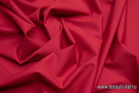 Костюмная стрейч (о) красная - итальянские ткани Тессутидея арт. 05-3393