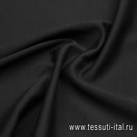 Трикотаж дабл (о) черный - итальянские ткани Тессутидея арт. 15-1095