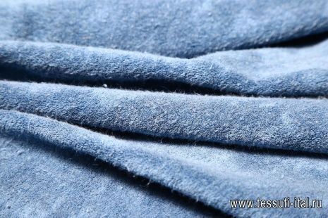 Футер (о) синий - итальянские ткани Тессутидея арт. 12-0663