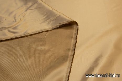 Подкладочная твил (о) бежевая  - итальянские ткани Тессутидея арт. 08-0981