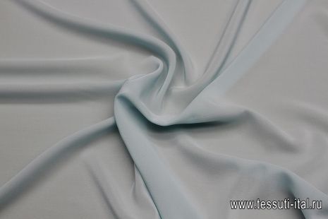 Крепдешин (о) светло-бирюзовый - итальянские ткани Тессутидея арт. 10-3614