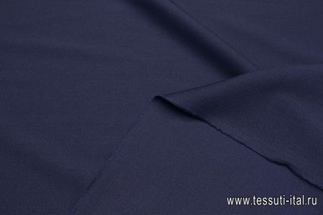 Костюмная стрейч (о) темно-синяя - итальянские ткани Тессутидея арт. 05-4691