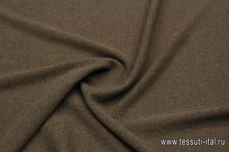 Трикотаж кашемир (о) коричневый - итальянские ткани Тессутидея арт. 15-1126