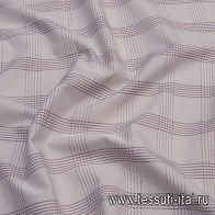 Сорочечная (н) бело-фиолетовая клетка  - итальянские ткани Тессутидея арт. 01-6238