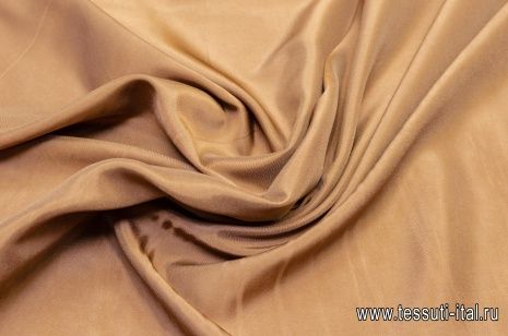 Подкладочная стрейч (о) коричневая - итальянские ткани Тессутидея арт. 07-1177