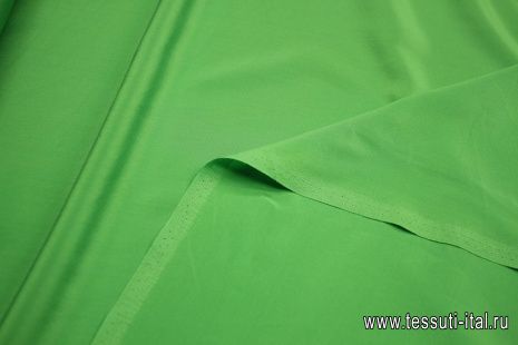 Крепдешин (о) ярко-зеленый - итальянские ткани Тессутидея арт. 10-3187
