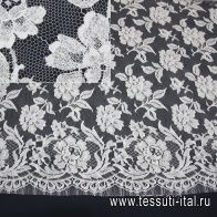Кружево Solstiss (о) белое ш-90см - итальянские ткани Тессутидея арт. 03-2324