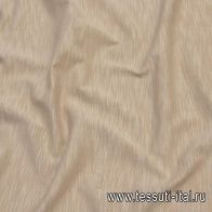 Трикотаж мерсеризованный хлопок (о) бежевый меланж - итальянские ткани Тессутидея арт. 12-1066