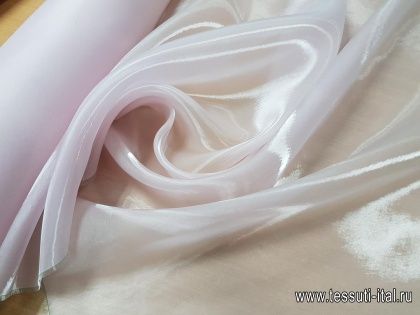 Органза эффект воды (о) розовая - итальянские ткани Тессутидея арт. 03-4142