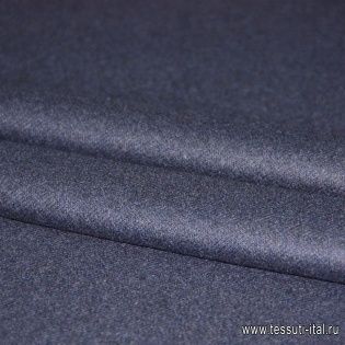 Пальтовая лоден (о) темно-синяя ш-130см - итальянские ткани Тессутидея арт. 09-1033