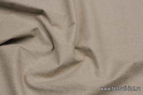 Лен с напылением (о) бежевый - итальянские ткани Тессутидея арт. 16-0880
