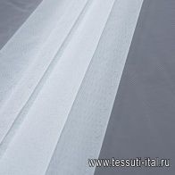 Сетка плательная (о) бело-голубая  - итальянские ткани Тессутидея арт. 03-6700