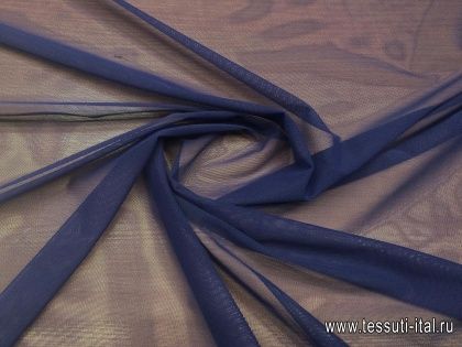 Плательная сетка (о) синяя - итальянские ткани Тессутидея арт. 03-4645