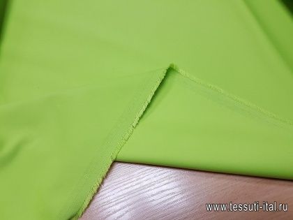 Плательная стрейч (о) желто-зеленая - итальянские ткани Тессутидея арт. 03-4063
