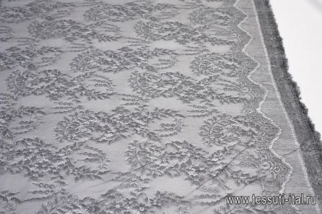 Кружевное полотно (н) черно-белое Solstiss - итальянские ткани Тессутидея арт. 03-6132