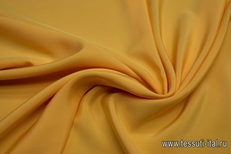 Шелк кади (о) желтый - итальянские ткани Тессутидея арт. 10-0680