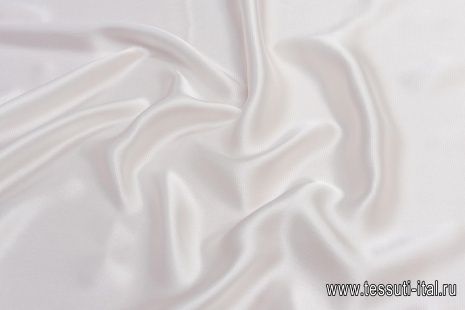 Шелк атлас фактурный (о) белый - итальянские ткани Тессутидея арт. 10-2424