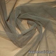 Плательная сетка фатин (о) светло-коричневая ш-150см - итальянские ткани Тессутидея арт. 03-3057