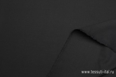 Костюмная стрейч (о) черная - итальянские ткани Тессутидея арт. 05-4637