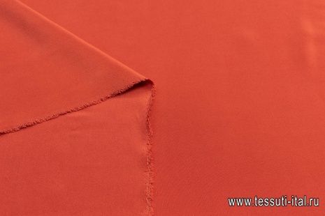 Шелк кади (о) красно-коричневый - итальянские ткани Тессутидея арт. 02-8771