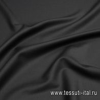 Костюмная стрейч дабл фэйс (о) черная - итальянские ткани Тессутидея арт. 05-4443