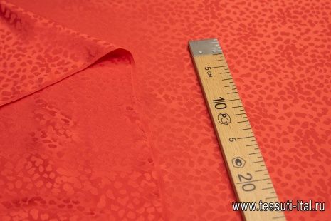 Шелк дама (о) оранжевый - итальянские ткани Тессутидея арт. 10-0946