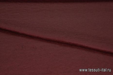 Пальтовая мохер Lanificio Ricceri (о) бордовая ш-120см - итальянские ткани Тессутидея арт. 09-1205