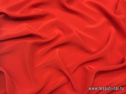 Крепдешин (о) красный - итальянские ткани Тессутидея арт. 02-7370