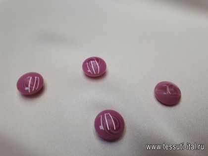 Пуговица пластик на ножке розовая d-14мм  - итальянские ткани Тессутидея арт. F-3911