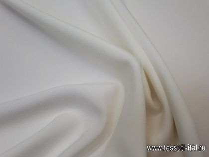 Шелк кади стрейч (о) айвори - итальянские ткани Тессутидея арт. 02-8477