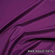 Костюмная стрейч дабл фэйс (о) темно-сиреневая - итальянские ткани Тессутидея арт. 05-4445