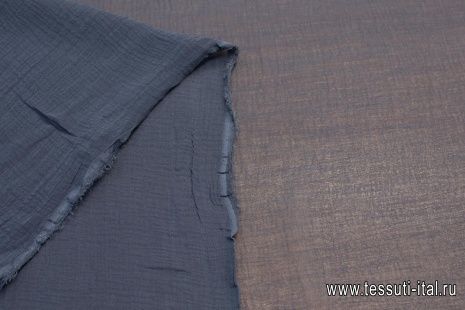 Маркизет крэш (о) темно-серый в стиле F. Filippi - итальянские ткани Тессутидея арт. 02-9015
