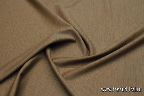 Джерси (о) светло-коричневое меланж - итальянские ткани Тессутидея арт. 13-1595