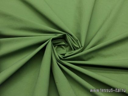 Плательная стрейч (о) светло-зеленая - итальянские ткани Тессутидея арт. 01-4384