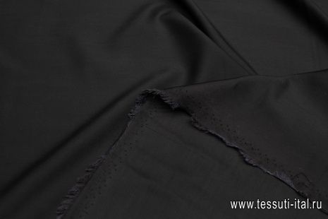 Шелк матовый (о) черный - итальянские ткани Тессутидея арт. 10-3444