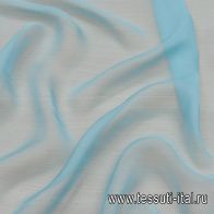 Шифон (о) голубой - итальянские ткани Тессутидея арт. 10-2833