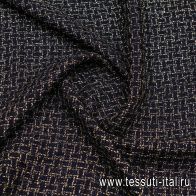 Шанель с люрексом (н) черно-золотая - итальянские ткани Тессутидея арт. 03-7108