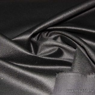 Пальтовая проклеенная (о) черная ш-150см - итальянские ткани Тессутидея арт. 09-1088