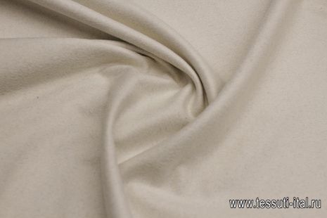 Пальтовая дабл (о) серая меланж/белая - итальянские ткани Тессутидея арт. 09-2018