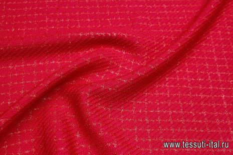 Шанель с люрексом (н) ярко-розовая - итальянские ткани Тессутидея арт. 03-7054