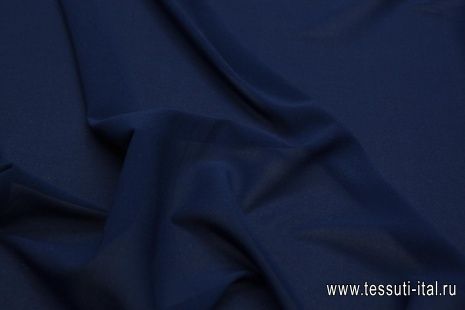 Шифон стрейч (о) темно-синий - итальянские ткани Тессутидея арт. 02-7604