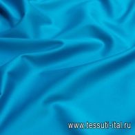 Хлопок сатин стрейч (о) ярко-голубой - итальянские ткани Тессутидея арт. 01-5780