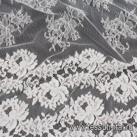 Кружевное полотно (о) белое - итальянские ткани Тессутидея арт. 03-6915