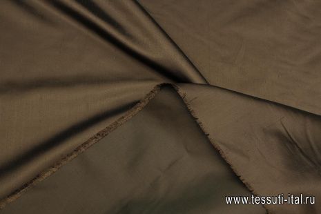 Шелк шантунг (о) горький шоколад - итальянские ткани Тессутидея арт. 10-3539