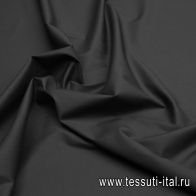 Сорочечная поплин стрейч (о) темно-синяя - итальянские ткани Тессутидея арт. 01-7185